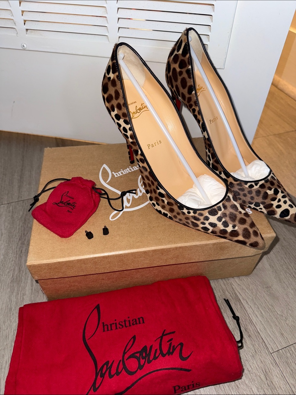 NEW Christian Louboutin Kate 100 Madagascar Pony Hair Pumps - Size 39.5 - Picture 12 of 12